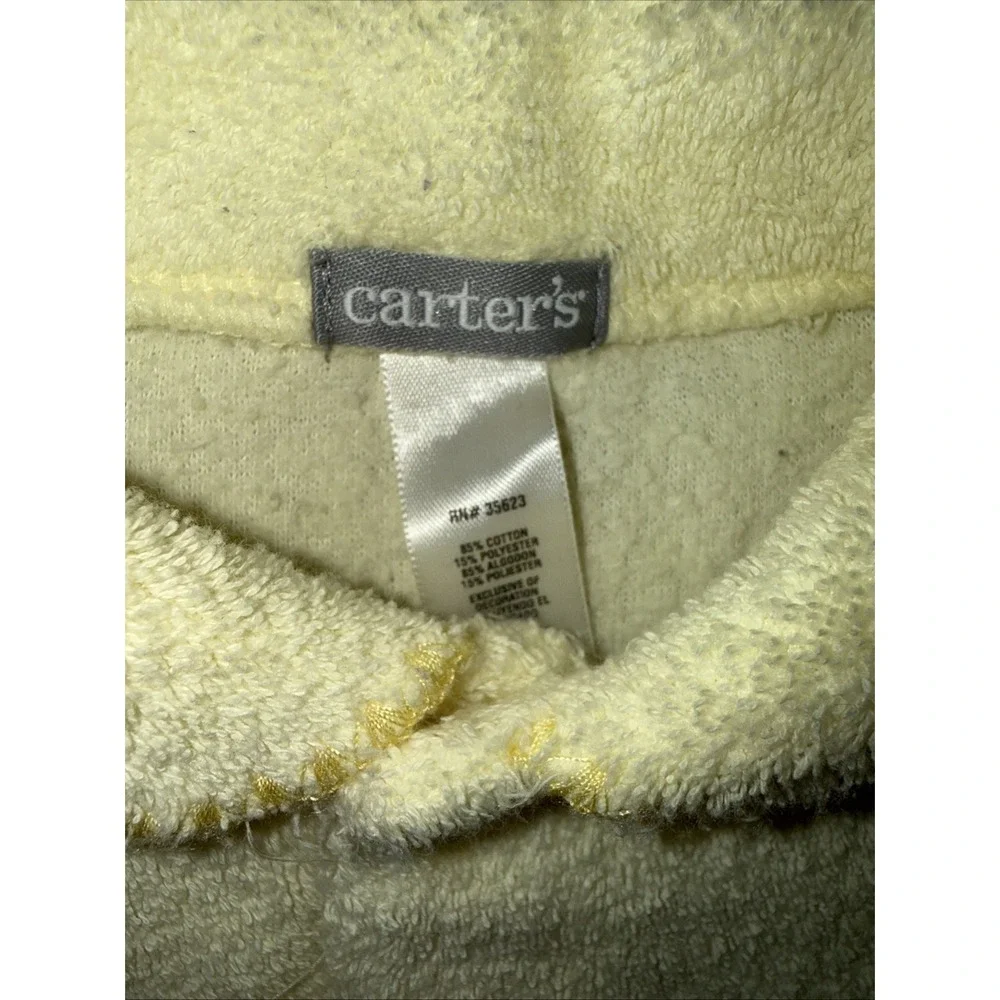 2  Vintage Carter's Yellow Terry‎ Cloth Sleeper's Quack/Mommy & Me